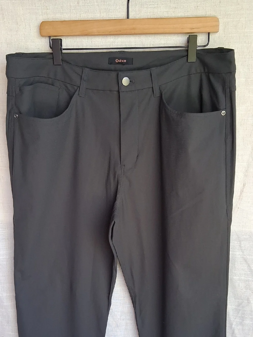 Quince 5 Pocket Tech Pant Slim Fit Steel 36×30